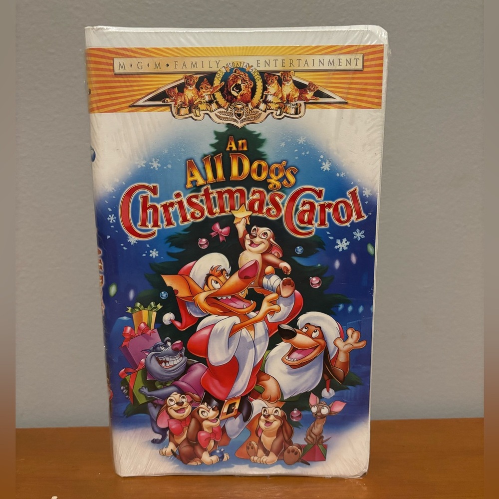MGM 1998 “All Dogs Christmas Carol” VHS 📼 New! Unopened!